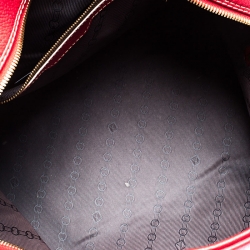 Pre Owned Louis Vuitton Red Tobago Leather Carryall Duffel Bag