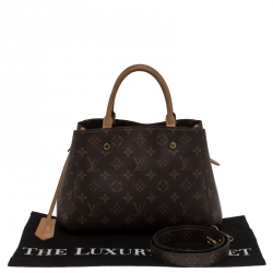 مملوكة مسبقًا حقيبة لوي فيتون مونتين BB  كانفاس مونوغرامي ديون