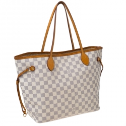 Louis Vuitton Damier Azur Canvas Neverfull MM Bag