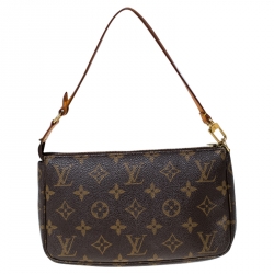 Pre Owned Louis Vuitton Monogram Canvas Pochette Accessories