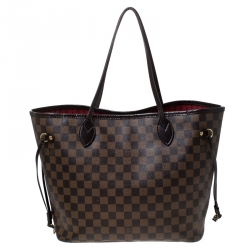 Louis Vuitton Damier Ebene Canvas Neverfull MM Bag