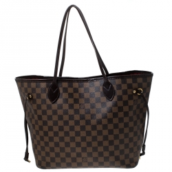 Louis Vuitton Damier Ebene Canvas Neverfull MM Bag