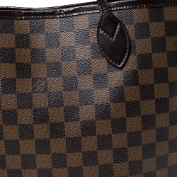 Louis Vuitton Damier Ebene Canvas Neverfull MM Bag