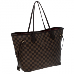 Louis Vuitton Damier Ebene Canvas Neverfull MM Bag