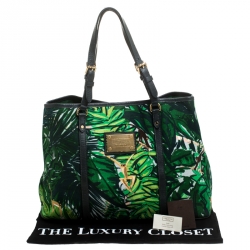 Pre Owned Louis Vuitton Green Limited Edition Canvas Escale Ailleurs Cabas PM Bag