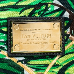 Pre Owned Louis Vuitton Green Limited Edition Canvas Escale Ailleurs Cabas PM Bag