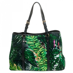 Pre Owned Louis Vuitton Green Limited Edition Canvas Escale Ailleurs Cabas PM Bag