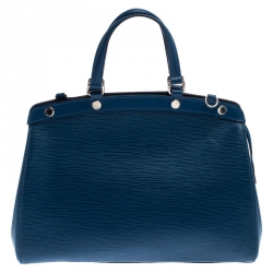 Pre Owned Louis Vuitton Saphir Epi Leather Brea MM Bag