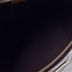Pre Owned Louis Vuitton Amarante Monogram Vernis Bellevue PM Bag