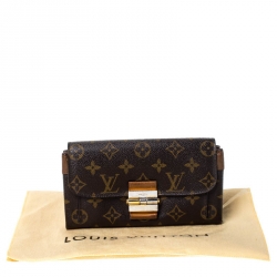 Louis Vuitton Havane Monogram Canvas Elysee Continental Wallet