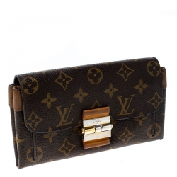 Louis Vuitton Havane Monogram Canvas Elysee Continental Wallet
