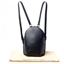 Pre Owned Louis Vuitton Black Epi Leather Mabillon Backpack