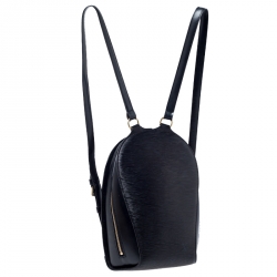 Pre Owned Louis Vuitton Black Epi Leather Mabillon Backpack