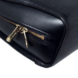 Pre Owned Louis Vuitton Black Epi Leather Mabillon Backpack