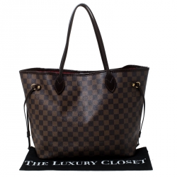 Louis Vuitton Damier Ebene Canvas Neverfull MM Bag