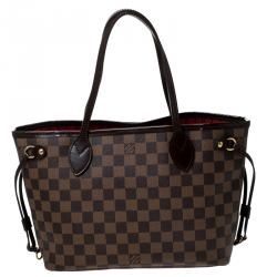 Louis Vuitton Damier Ebene Canvas Neverfull PM Bag