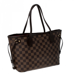 Louis Vuitton Damier Ebene Canvas Neverfull PM Bag