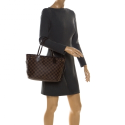 Louis Vuitton Damier Ebene Canvas Neverfull PM Bag