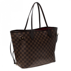 Louis Vuitton Damier Ebene Canvas Neverfull MM Bag