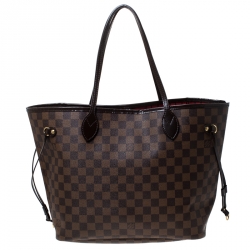 louis-vuitton neverfull mm monogram With Burgundy Interior