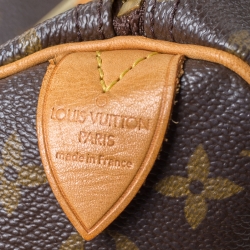 Pre Owned Louis Vuitton Monogram Canvas Speedy 35 Bag 