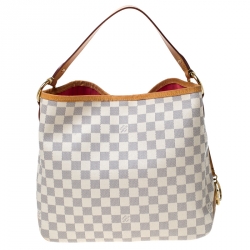 Pre Owned Louis Vuitton Damier Azur Canvas Delightful PM Bag