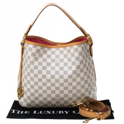 Pre Owned Louis Vuitton Damier Azur Canvas Delightful PM Bag
