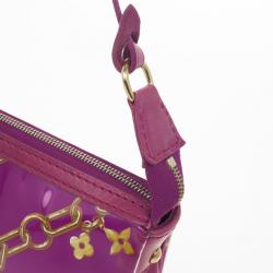 Pre Owned Louis Vuitton Limited Edition Fuchsia Monogram Charms Pochette Bag