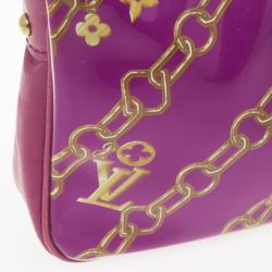 Pre Owned Louis Vuitton Limited Edition Fuchsia Monogram Charms Pochette Bag