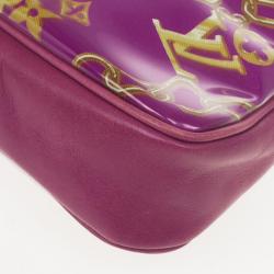 Pre Owned Louis Vuitton Limited Edition Fuchsia Monogram Charms Pochette Bag