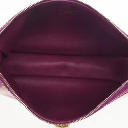 Pre Owned Louis Vuitton Limited Edition Fuchsia Monogram Charms Pochette Bag