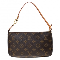 Pre Owned Louis Vuitton Monogram Canvas Pochette Accessories