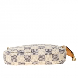 Pre Owned Louis Vuitton Damier Azur Canvas Mini Pochette Accessories