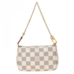 Pre Owned Louis Vuitton Damier Azur Canvas Mini Pochette Accessories