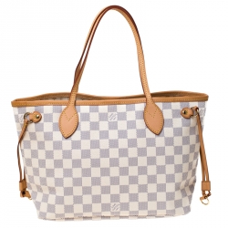 Louis Vuitton Damier Azur Canvas Neverfull PM Bag
