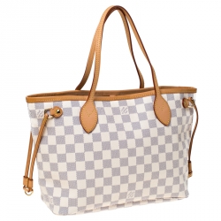 Louis Vuitton Damier Azur Canvas Neverfull PM Bag
