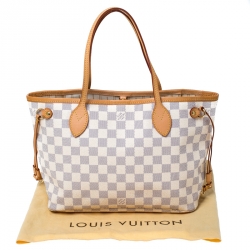 Louis Vuitton Damier Azur Canvas Neverfull PM Bag