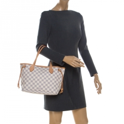 Louis Vuitton Damier Azur Canvas Neverfull PM Bag