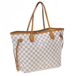 Louis Vuitton Damier Azur Canvas Neverfull MM Bag
