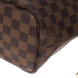 Louis Vuitton Damier Ebene Canvas Neverfull PM Bag