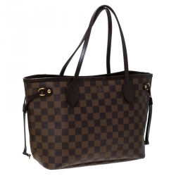 Louis Vuitton Damier Ebene Canvas Neverfull PM Bag