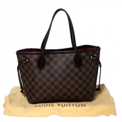 Louis Vuitton Damier Ebene Canvas Neverfull PM Bag