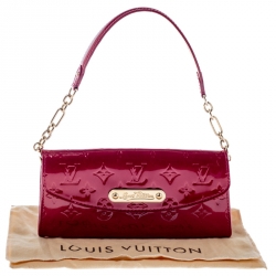 مملوكة مسبقًا Louis Vuitton Rose Pop Monogram Vernis Sunset Boulevard Clutch Bag