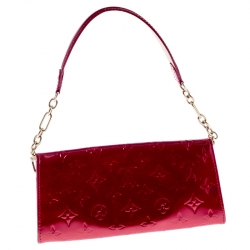 مملوكة مسبقًا Louis Vuitton Rose Pop Monogram Vernis Sunset Boulevard Clutch Bag