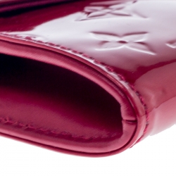 مملوكة مسبقًا Louis Vuitton Rose Pop Monogram Vernis Sunset Boulevard Clutch Bag