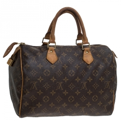 Pre Owned Louis Vuitton Monogram Canvas Speedy 30 Bag