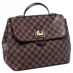 Pre Owned Louis Vuitton Damier Ebene Canvas Bergamo MM Bag