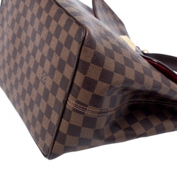 Pre Owned Louis Vuitton Damier Ebene Canvas Bergamo MM Bag