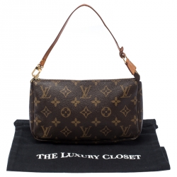 Pre Owned Louis Vuitton Monogram Canvas Pochette Accessories
