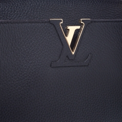 Pre Owned Louis Vuitton Black Taurillon Leather Capucines MM Bag
